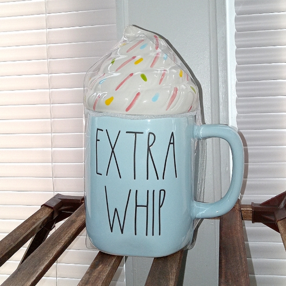 Rae Dunn Extra Whip Mug with Topper